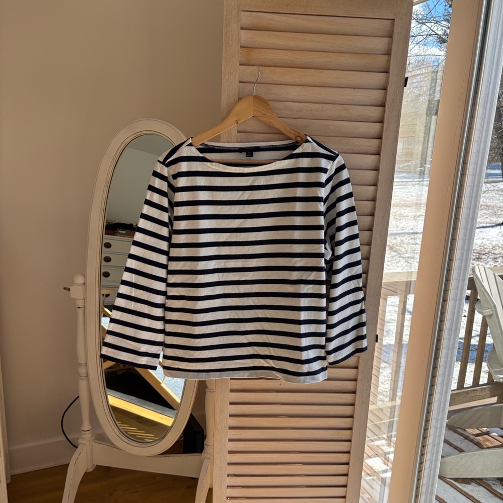 JCrew Striped Breton Navy and Cream NWOT